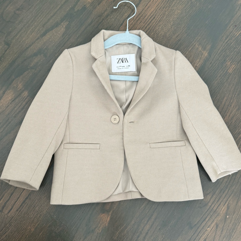 Zara cream khaki sport coat blazer 18M